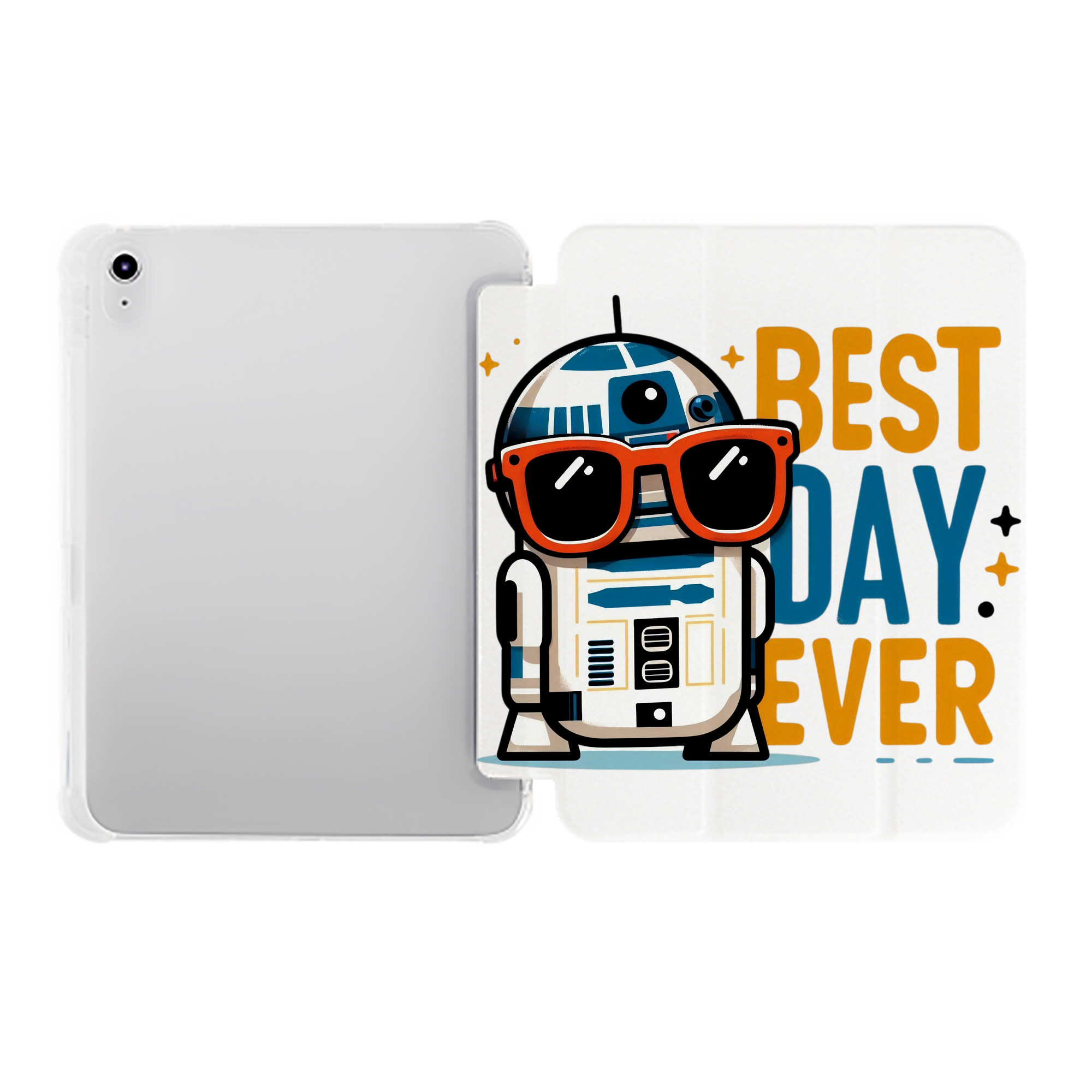 （画像用） スター・ウォーズ Star Wars IPad ケース ペン収納付き 三つ折りスタンド PUレザー×シリコン 対応機種9.5/10.5/10.9インチ